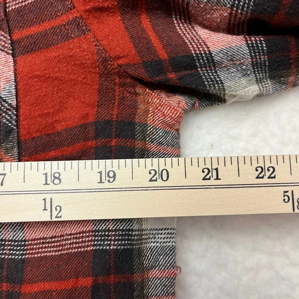 Coleman Shirt Jacket Mens S Red Plaid Quilted Lined‎ Flannel Shacket Button Up